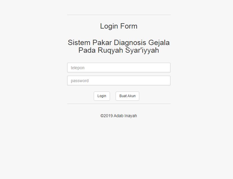 Sistem Pakar Diagnosis Reaksi Ruqyah Menggunakan Naive Bayes