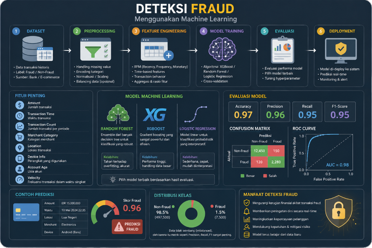 Fraud Detection System Menggunakan Support Vector Machine, Random Forest, K-Nearest Neighbors, dan Voting Classifier pada Automatic Teller Machine
